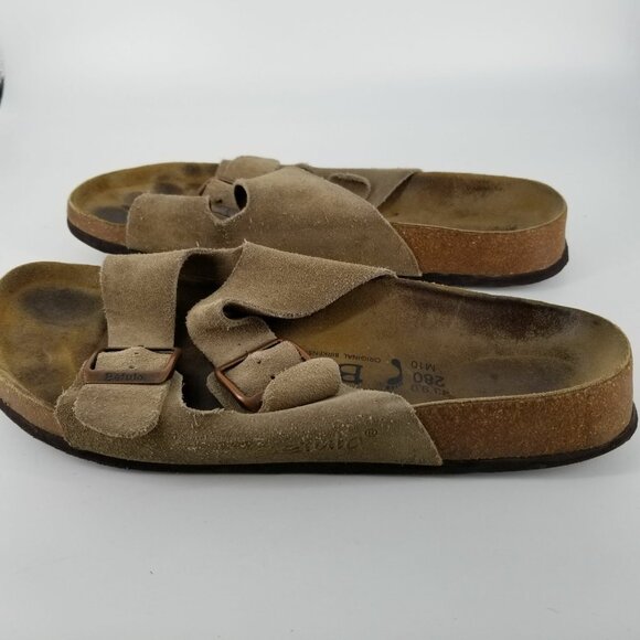 Birkenstock Betula Light Brown Slide Flat Sandal 43 Comfort  display picture 1